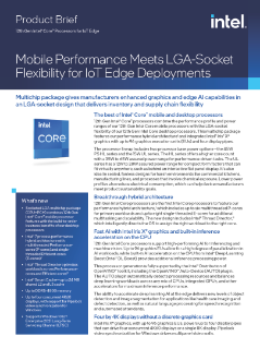12th Gen Intel® Core™ SoC for IoT Edge