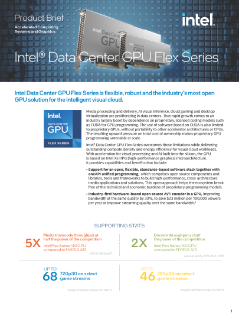 Intel® Data Center GPU série Flex - Présentation