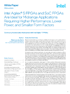 Intel® Agilex™ 5 FPGA and SoC FPGA White Paper
