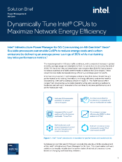 Fiche pour Intel® Infrastructure Power Manager