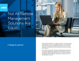 Not All Remote Management Solutions Are Equal