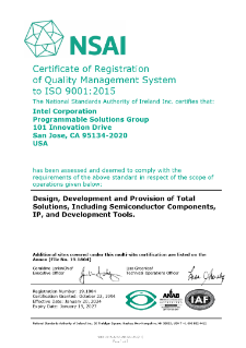 Programmable Solutions Group ISO 9001:2015