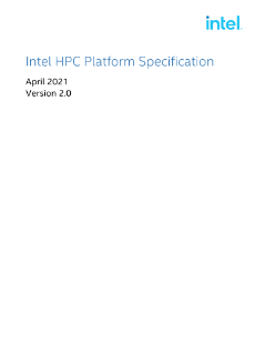 Spécification de la plateforme HPC Intel®
