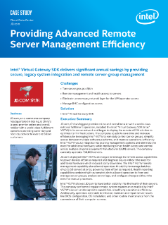 Providing Advanced Remote Server Management Efficiency