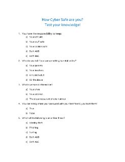 Cyber Safety Quiz for Ages 8-13