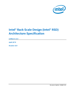 Intel® Rack Scale Design (Intel® RSD) Architecture Specification