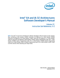Intel® 64 and IA-32 Architectures Developer's Manual: Vol. 2C