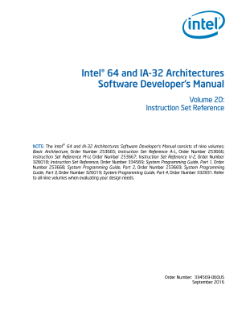 Intel® 64 and IA-32 Architectures Developer's Manual: Vol. 2D