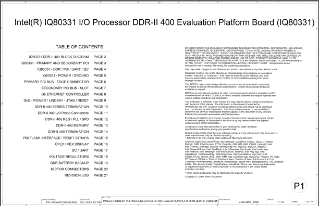 Schematic: Intel® IQ80331 I/O Processor DDR-II 400 Board