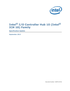 Intel® I/O Controller Hub 10 Family: Specification Update