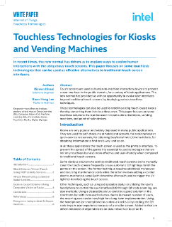 Whitepaper: Touchless Technology for Kiosks